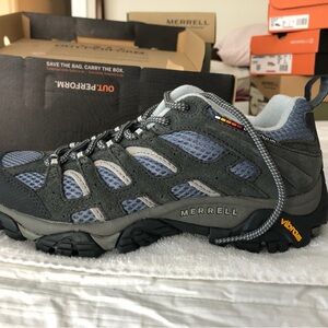 Merrell Gray and Lime Siren Sport Shoes